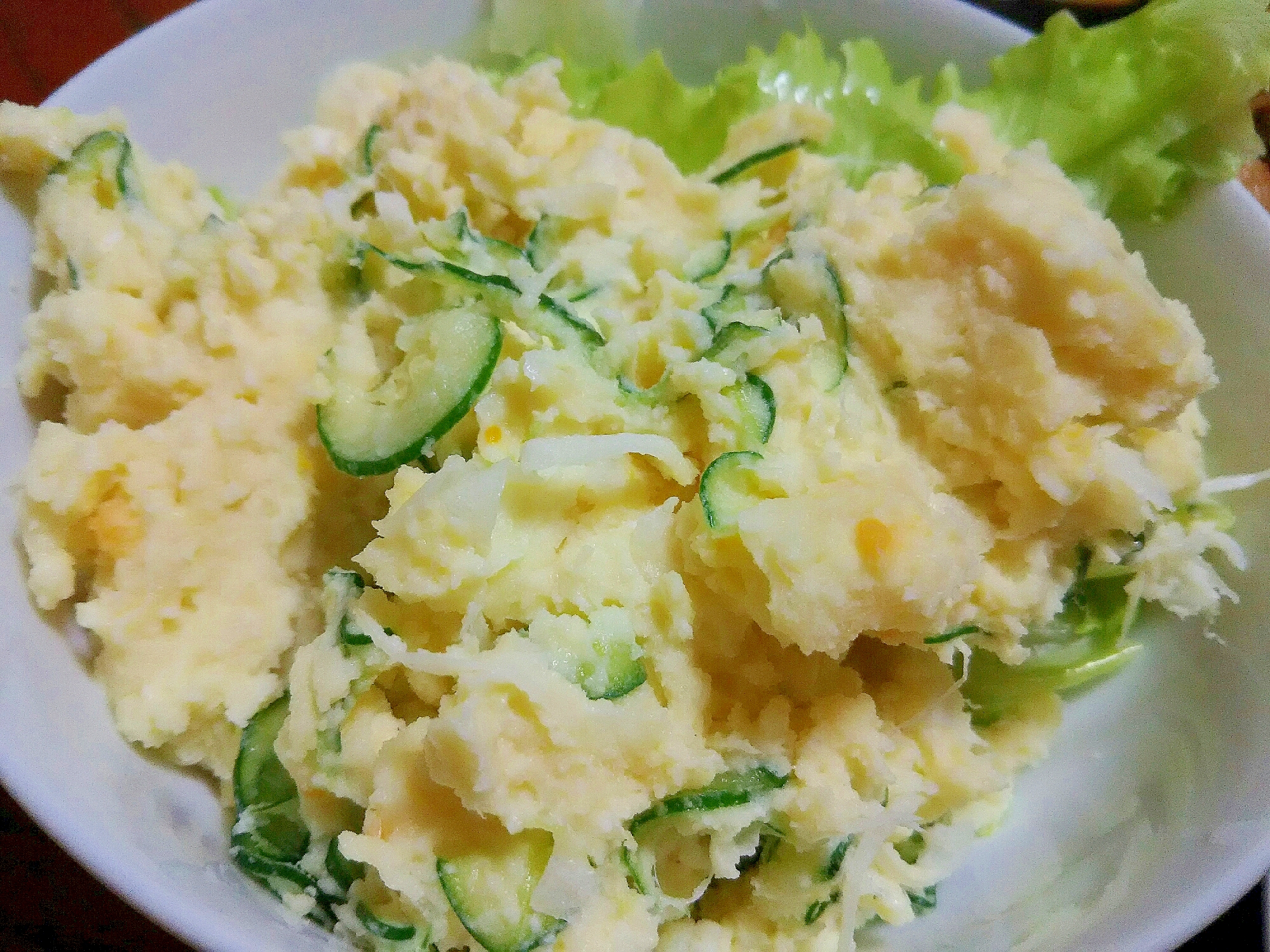 生クリームdeしっとり ゆで卵入りポテトサラダ レシピ 作り方 By ちゅろす1972 楽天レシピ