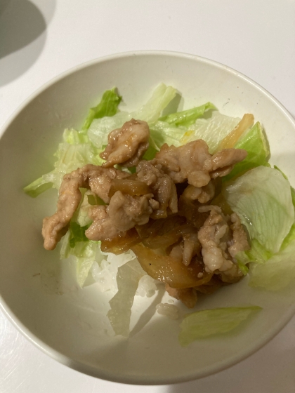 オイスターソースのタレが絡む！激ウマ豚バラ丼