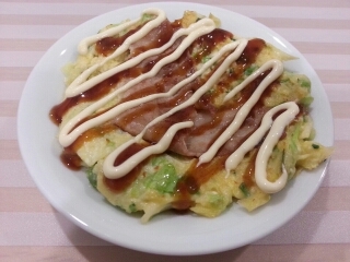 豆腐のお好み焼き風