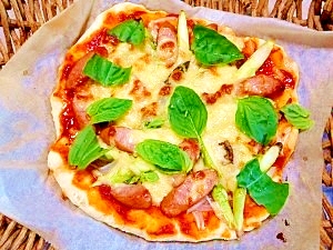 米粉 薄力粉 フワっふわっカリッ簡単ピザ レシピ 作り方 By ブルーボリジ 楽天レシピ