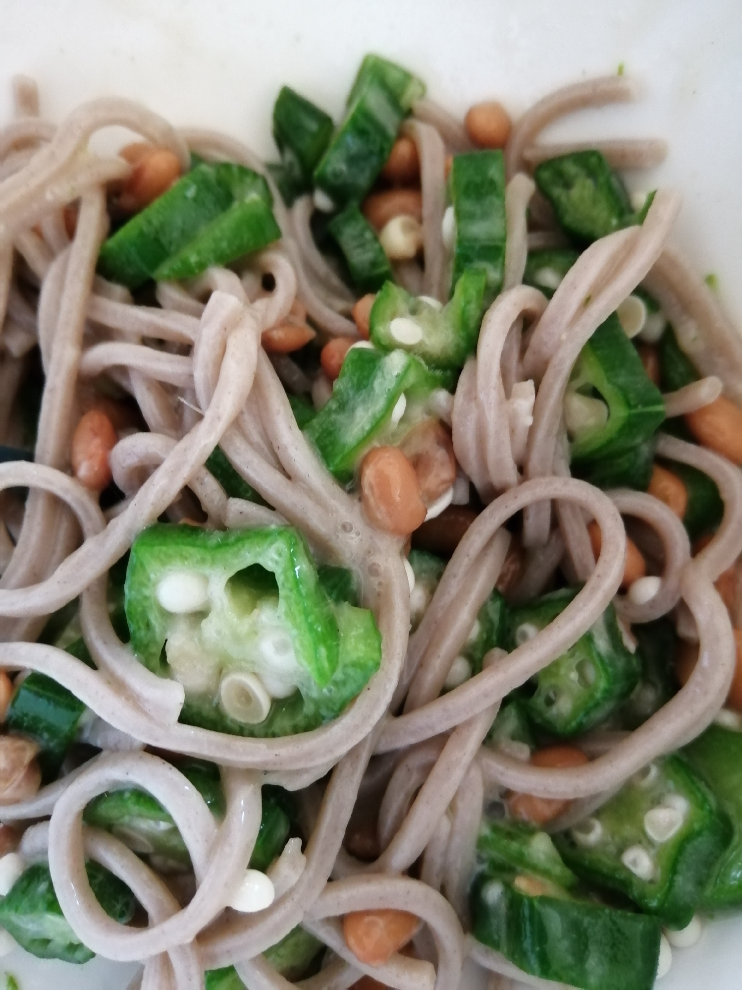 簡単！冷凍野菜で冷やし納豆そば☆