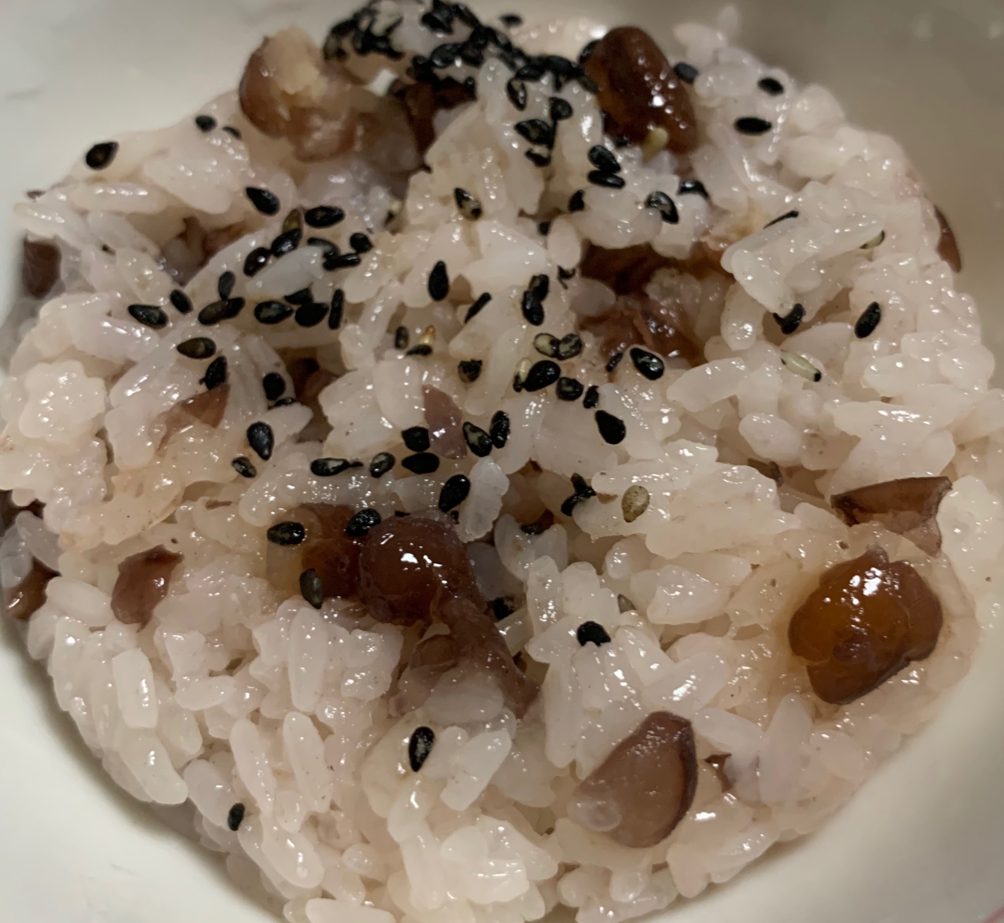 甘くて美味しい北海道の甘納豆の赤飯