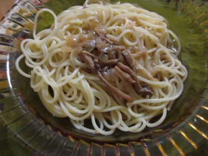 低カロリー！「和風きのこ」のスパゲティー