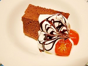 ココア シフォンケーキ レシピ 作り方 By ブルーボリジ 楽天レシピ