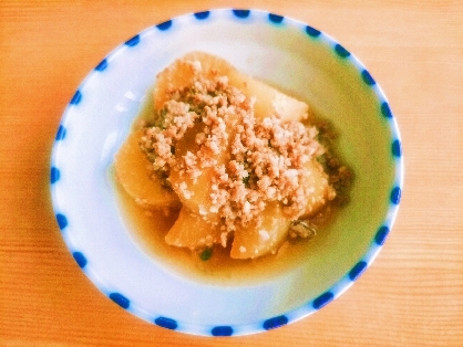 減塩＆ノンオイル❤大根と合挽き肉の煮物♪（山椒）