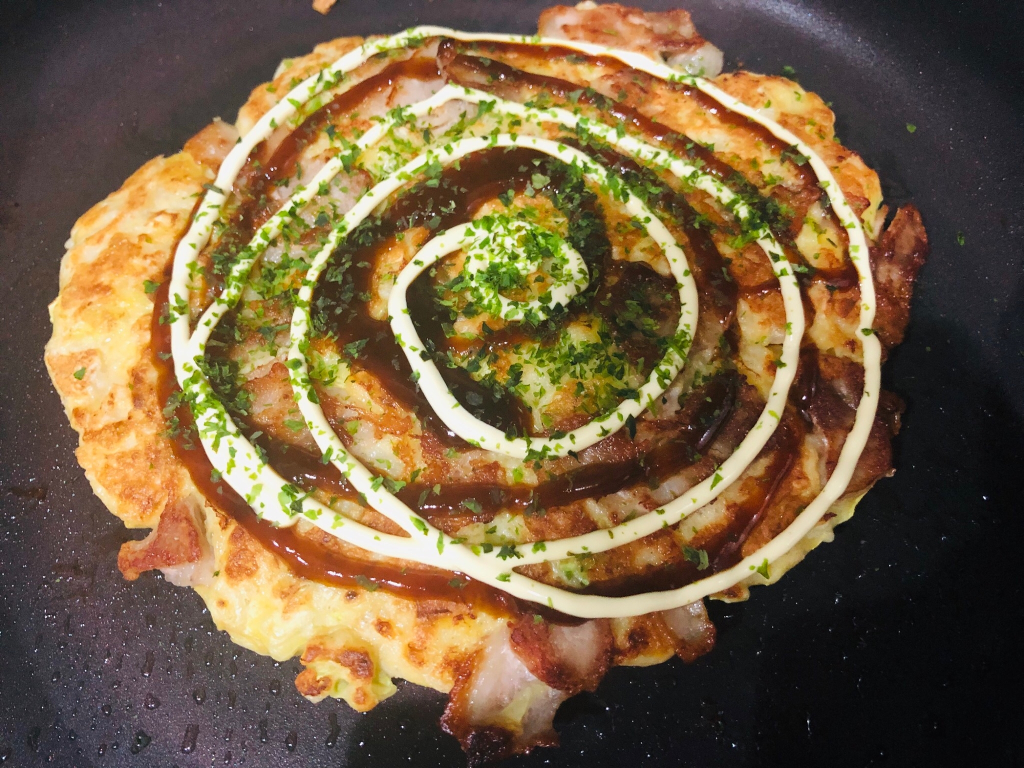 お好み焼き粉不要、基本のおこのみ焼き