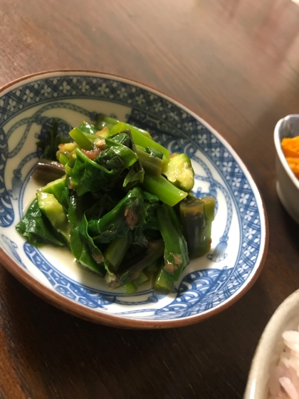 いつも鰹節と醤油をかけて食べていたので、梅味は新鮮でした。また作りたいと思います