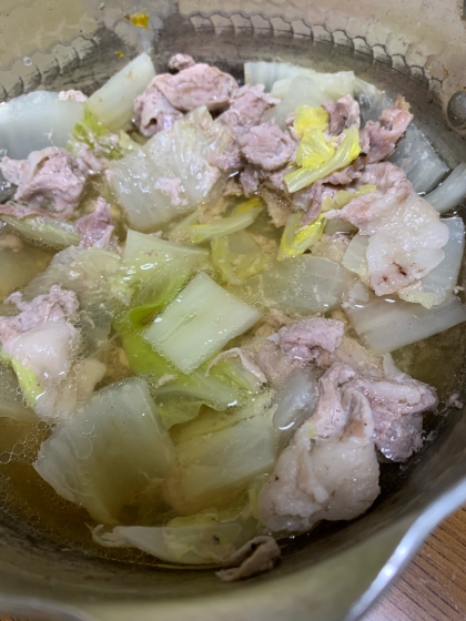 豚肉と白菜の重ね蒸し煮