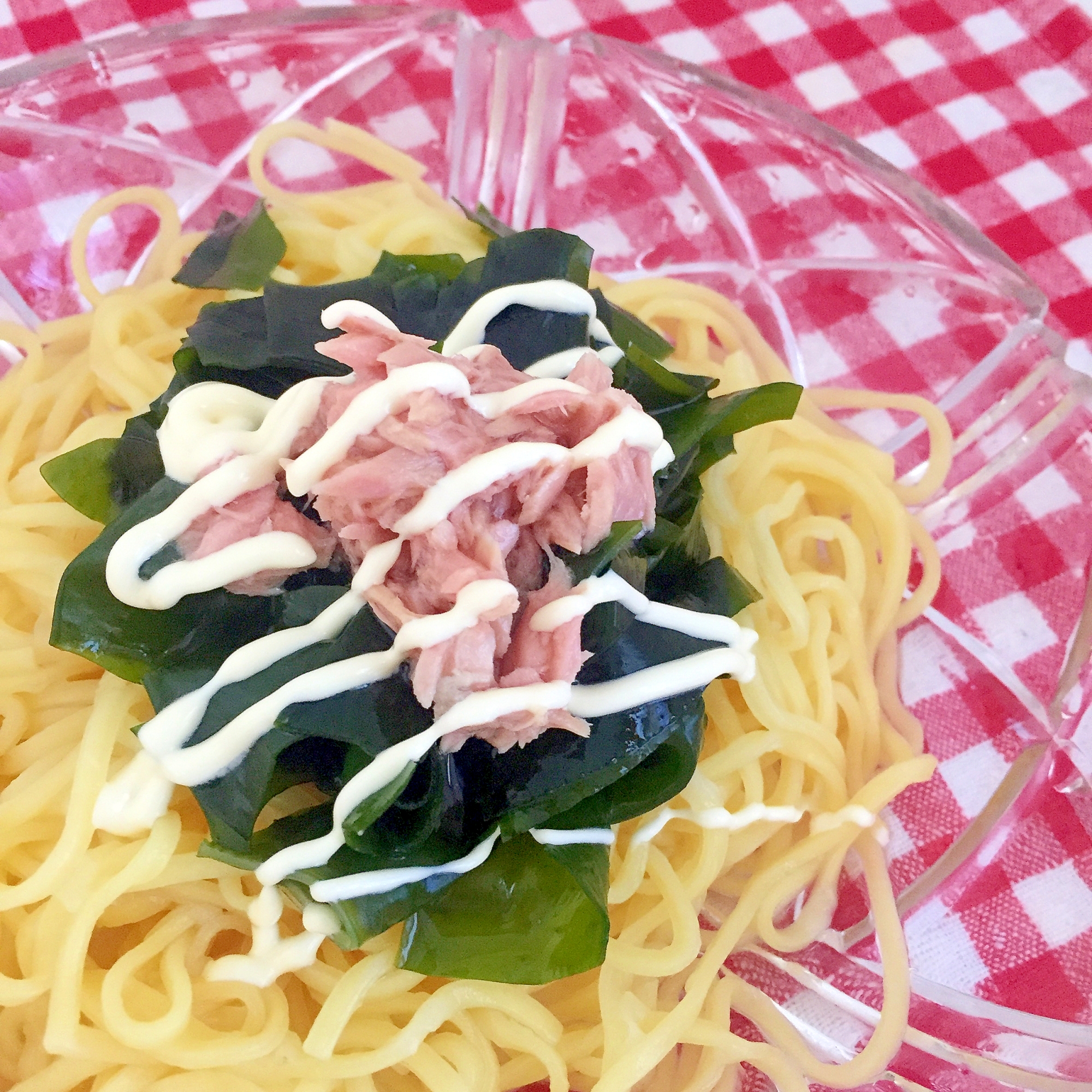 ワカメとツナの冷やしラーメン☆彡