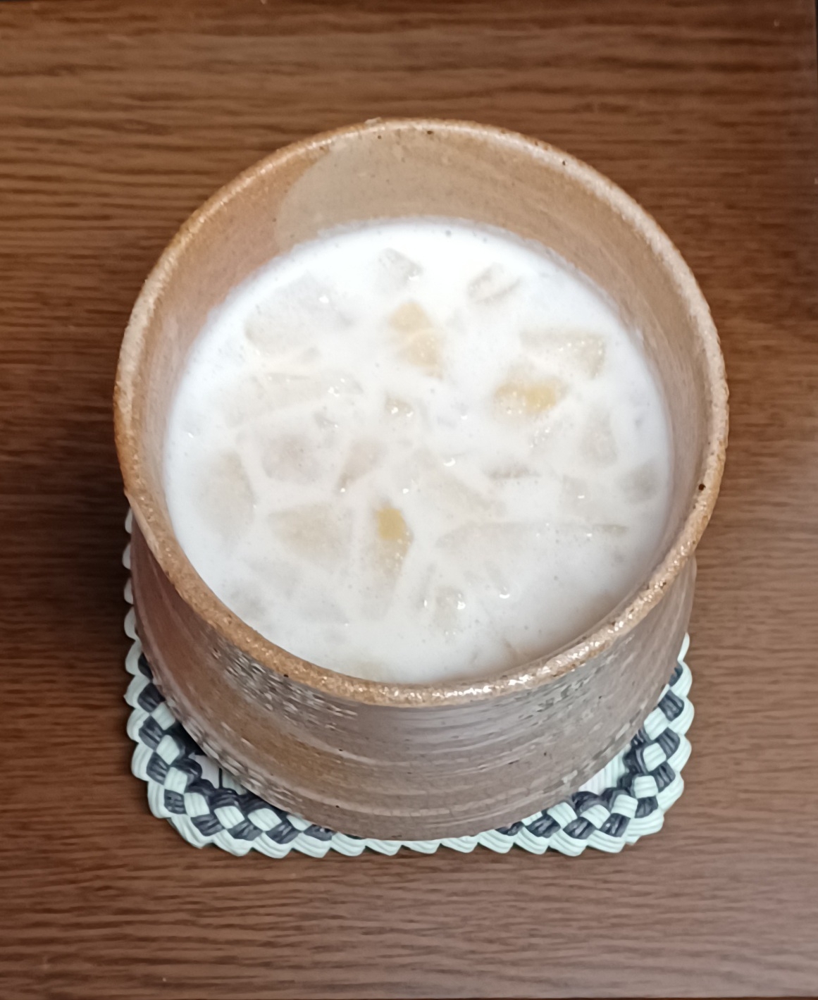 林檎の甘煮入り☆甘酒ホットミルク