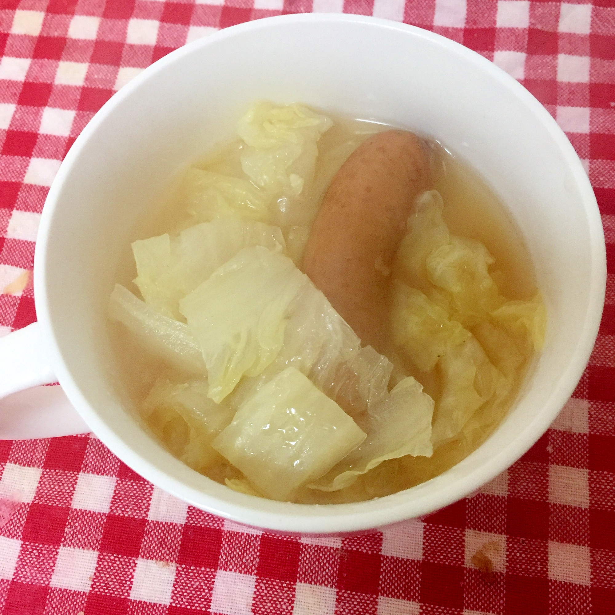 白菜とウインナーのスープ☆