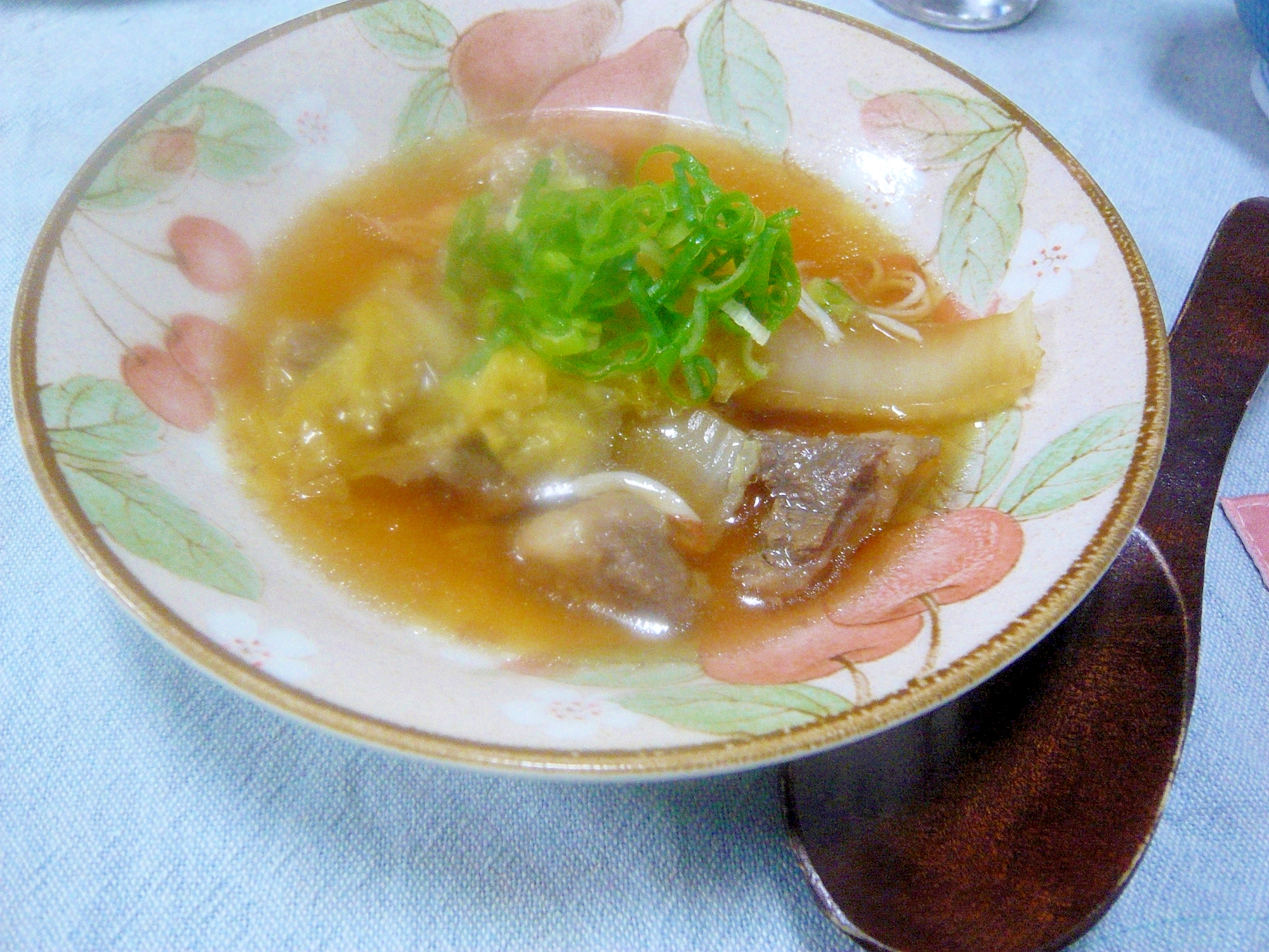 ❤　牛筋＆白菜＆カニカマのスープ　❤