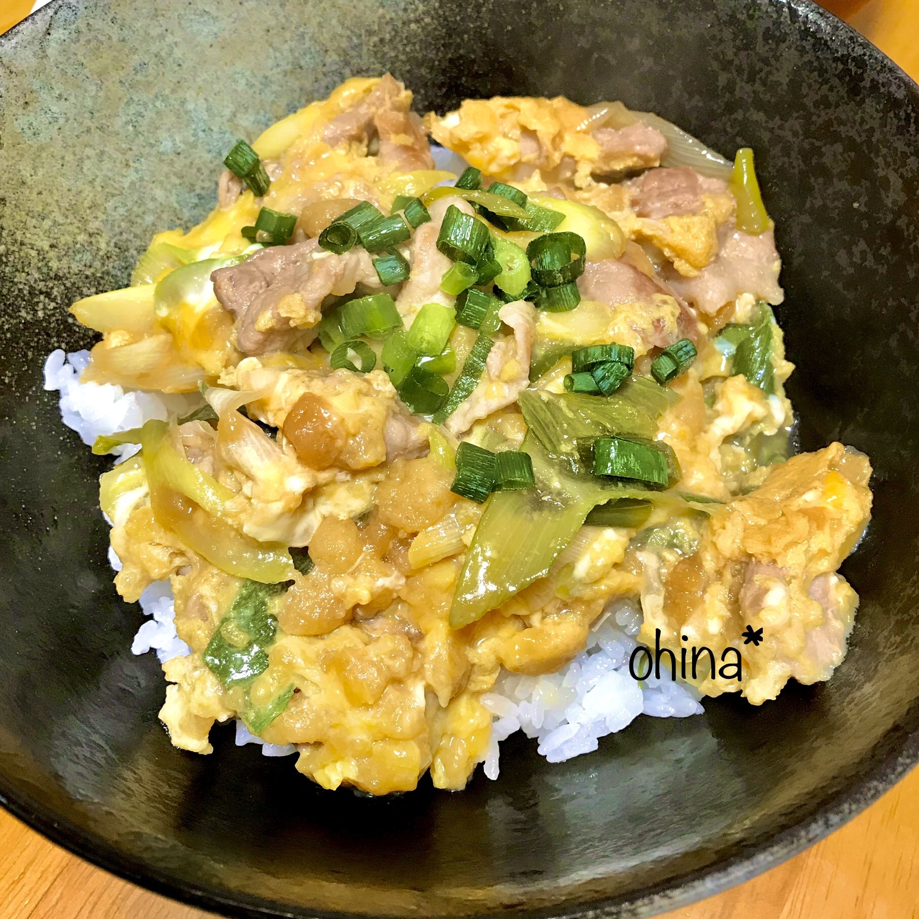 安い豚こま肉で❁他人丼❁