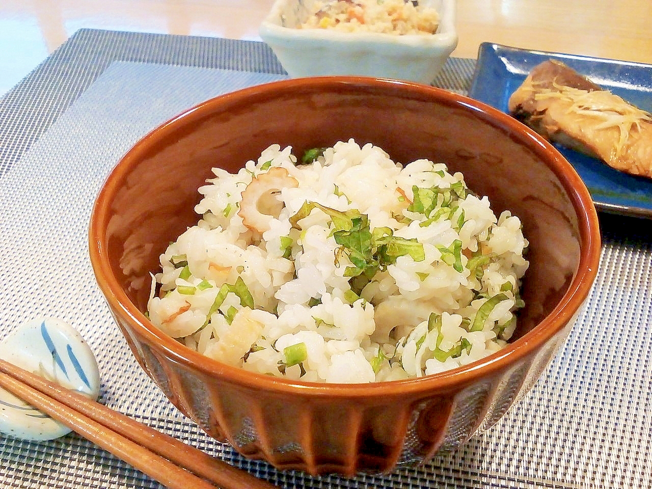 ♪大葉が香る♡ちくわとじゃこの混ぜご飯♪