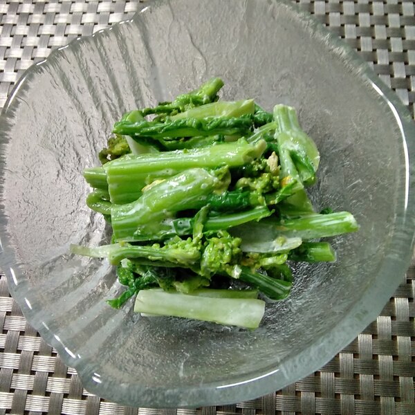 ぴりっと辛い菜の花のわさびマヨ合え レシピ 作り方 By ここなっつん 楽天レシピ ぴりっと辛い菜の花のわさびマヨ合え レシピ 作り方 By ここなっつん 楽天レシピ