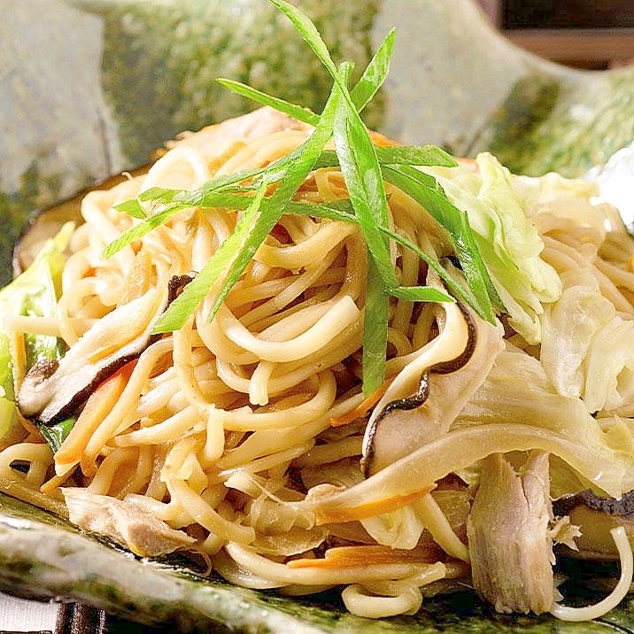 「かき醤油」で簡単♪ひやむぎチャンプルー