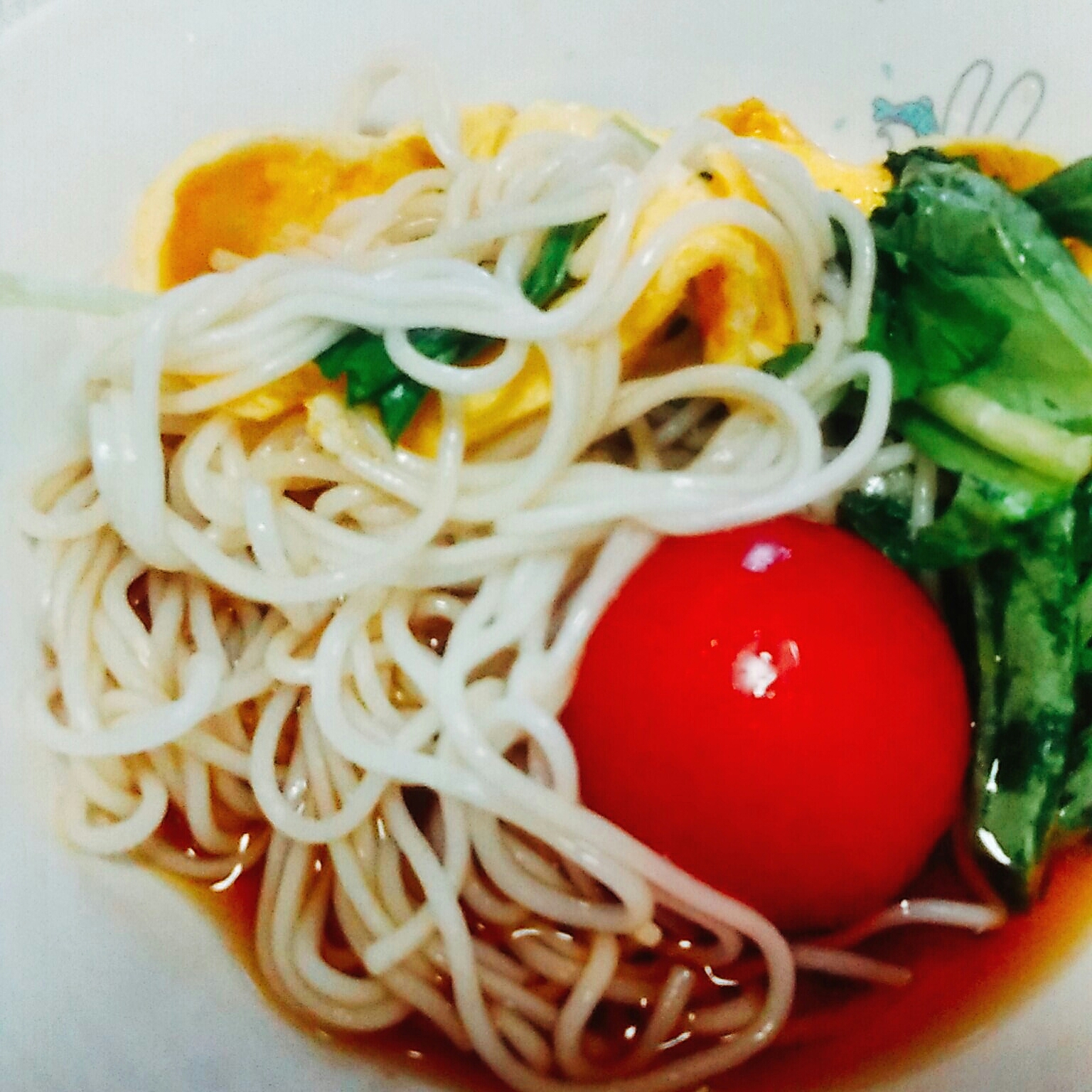 野菜たっぷりそうめん