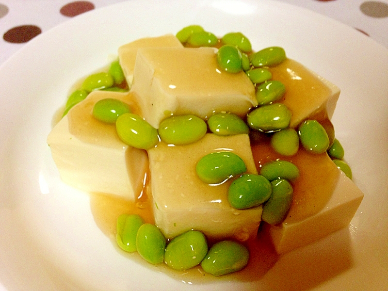 【ダイエットメニュー】枝豆入りあんかけ豆腐