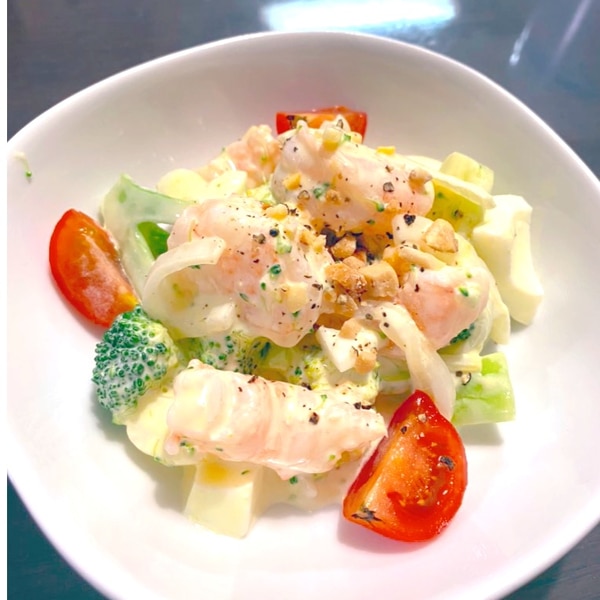 デパ地下風 エビの海鮮サラダ レシピ 作り方 By もん 管理栄養士 楽天レシピ デパ地下風 エビの海鮮サラダ レシピ 作り方 By もん 管理栄養士 楽天レシピ