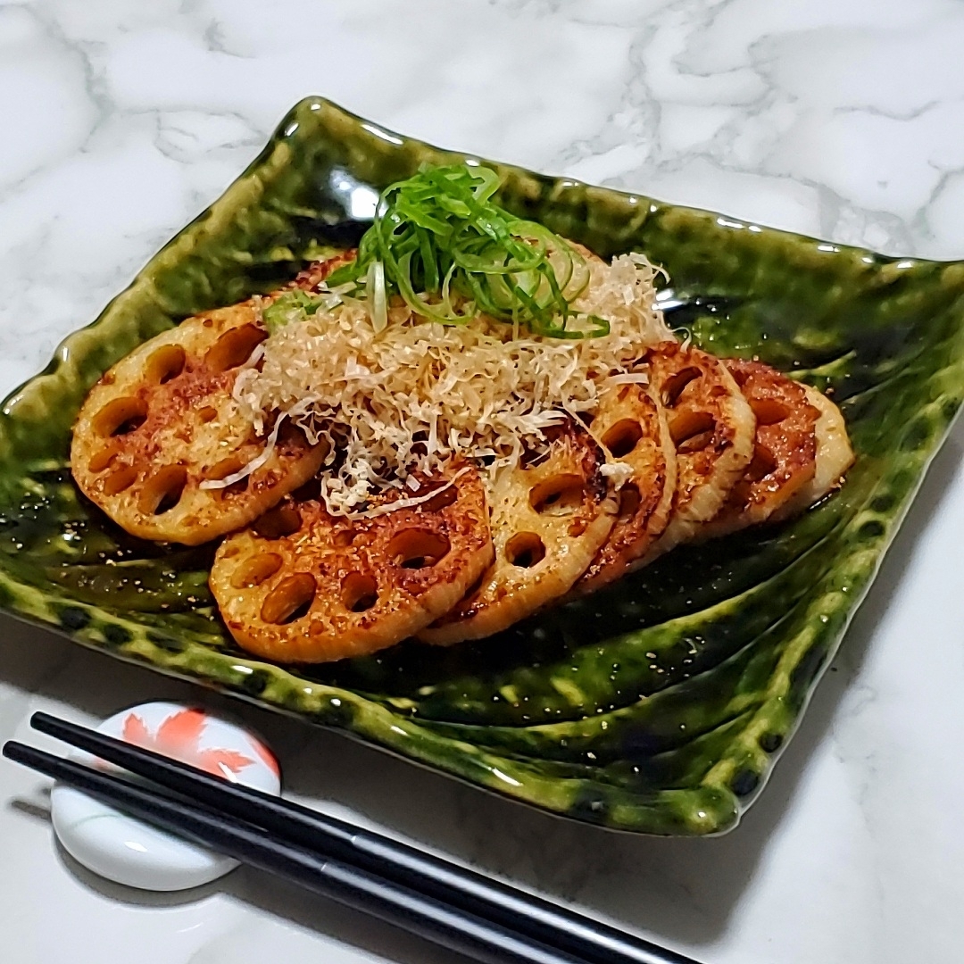 焼き蓮根おかかポン酢