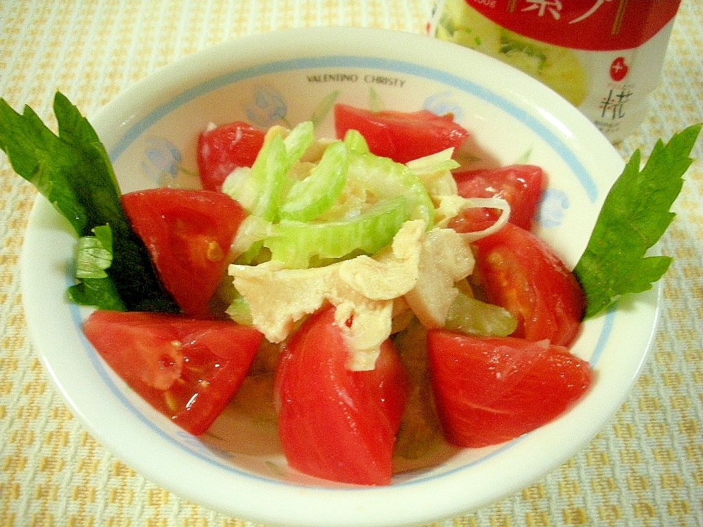 ☆セロリと鶏ハムの中華風サラダ☆