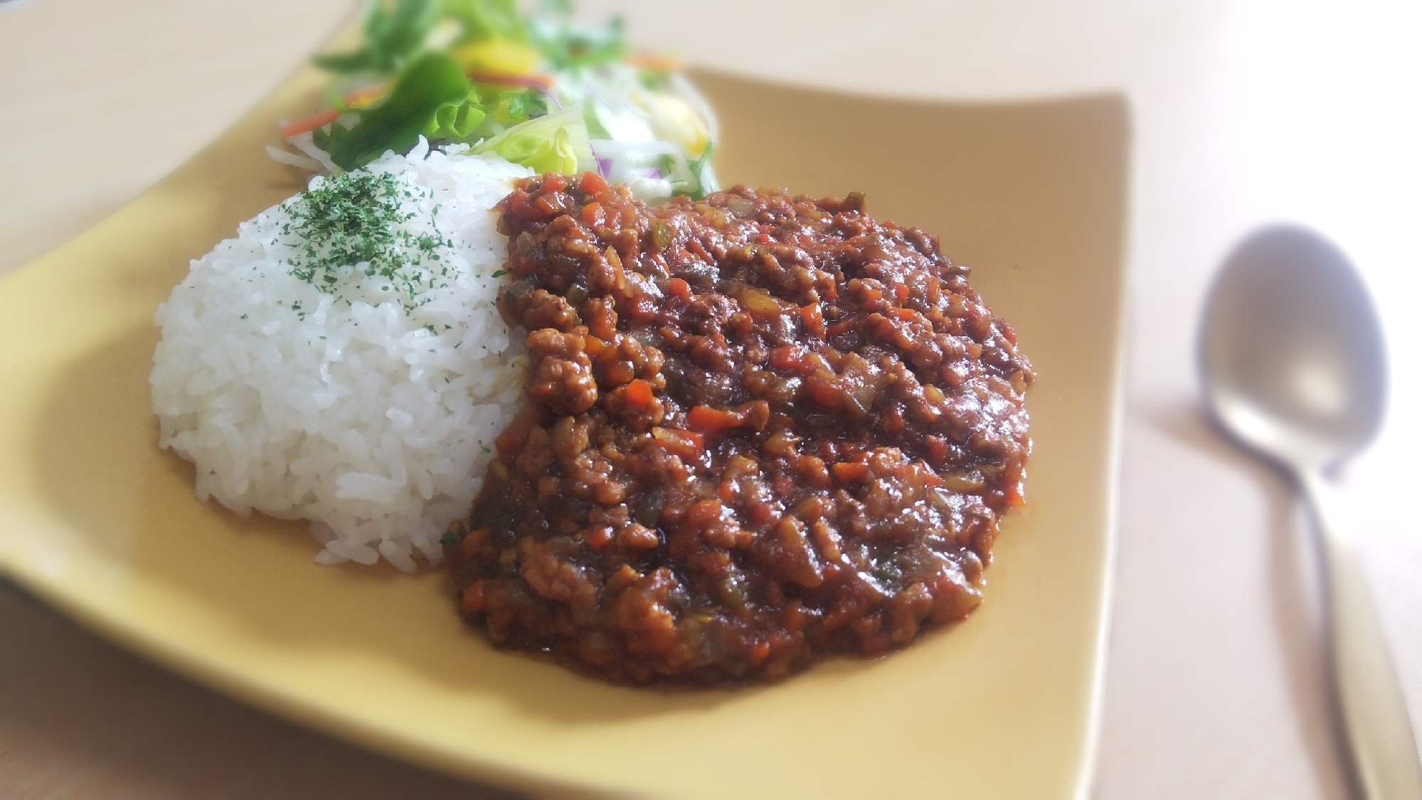 電気圧力鍋で無水キーマカレー＊圧力10分