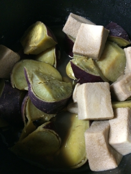 優しい味わい✿高野豆腐と薩摩芋の煮物