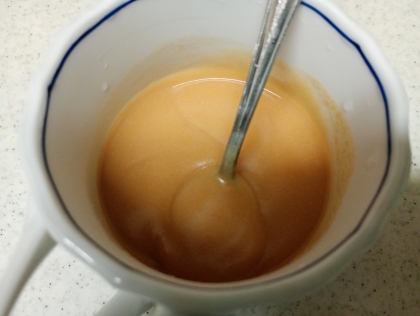 きなこミルク味の片栗粉プリン　　　　　レンジで！