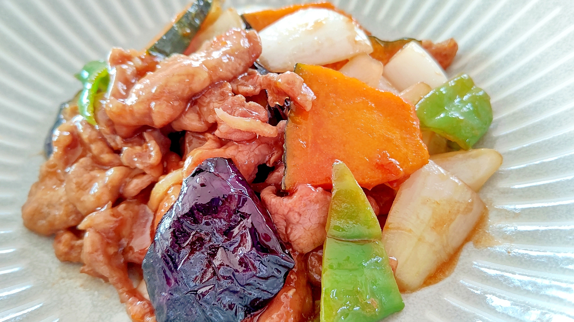 【絶品甘酢】豚こまの夏野菜酢豚!