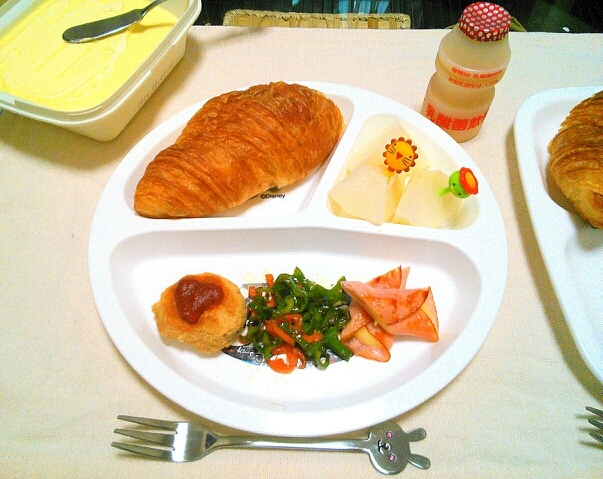 夏休み終了～!!今日から幼稚園！朝ご飯プレート♡