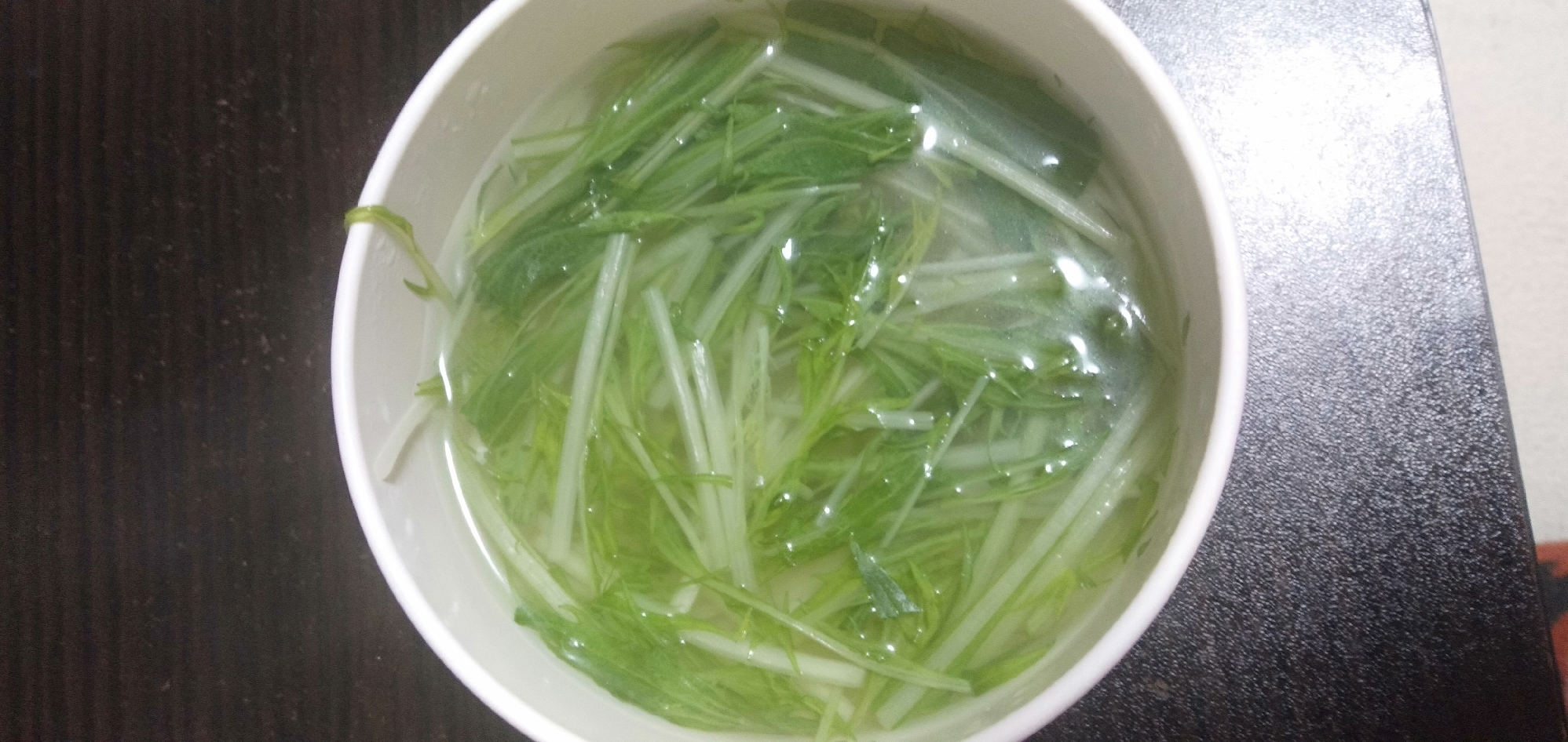 シャキシャキ！水菜のスープ