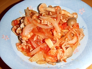 豚肉とトマト缶の炒め煮