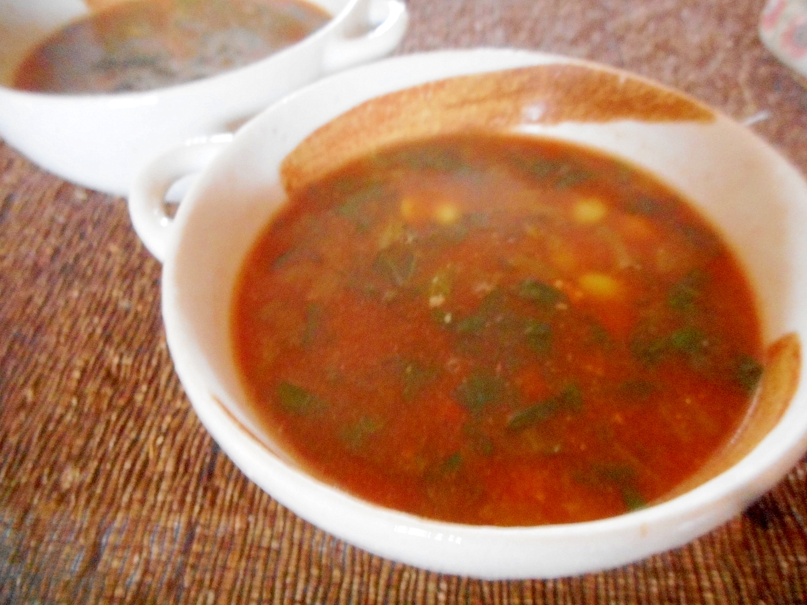 小松菜の野菜スープ