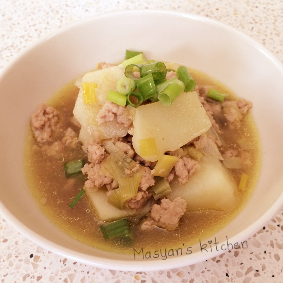 二種のお芋のカレーそぼろ煮