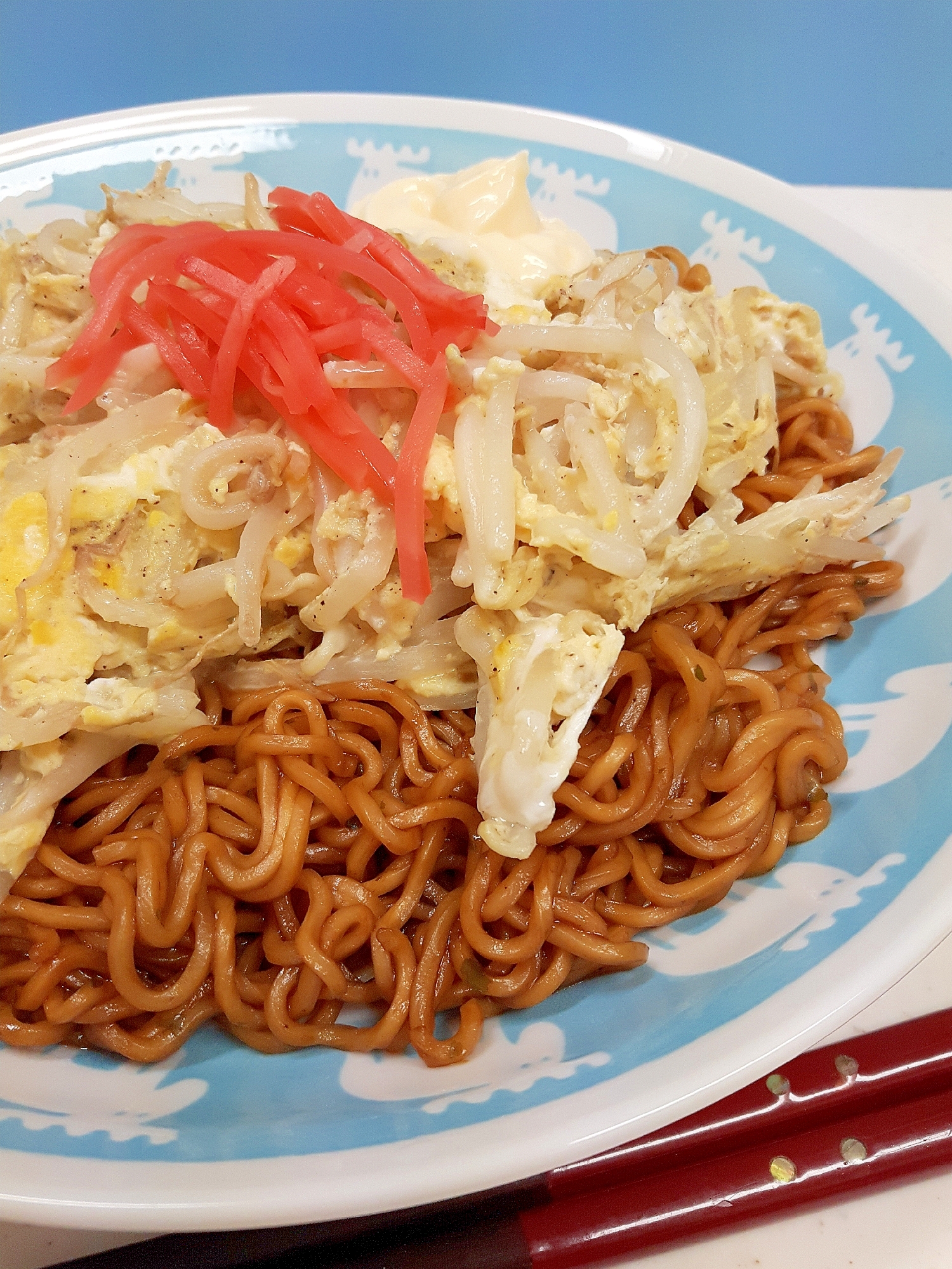 ソース焼きそば袋麺でアレンジ もやし 炒り玉 レシピ 作り方 By Acchan66 楽天レシピ