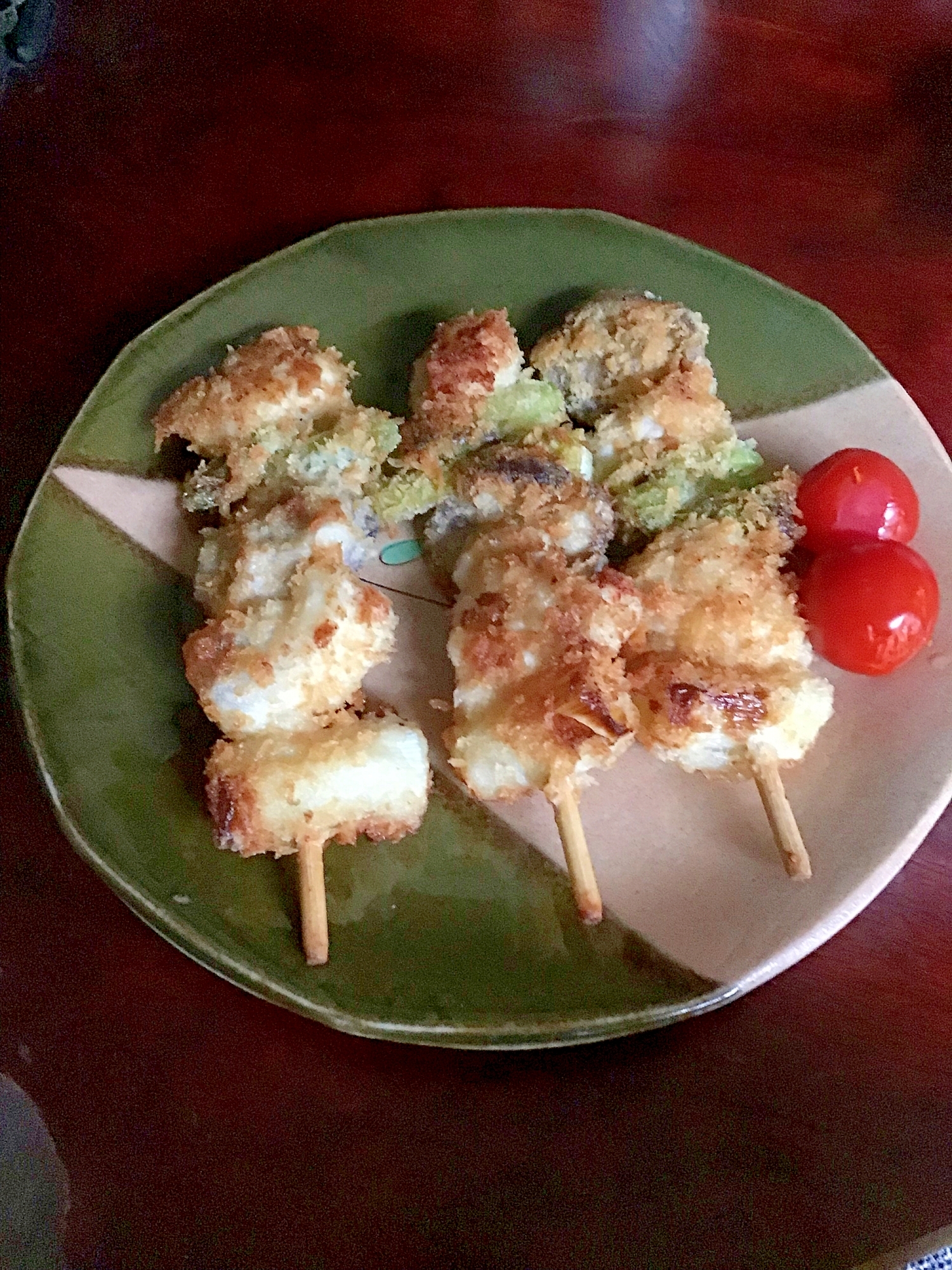 チキン串カツ（鶏ムネ・しし唐・ネギ・椎茸）