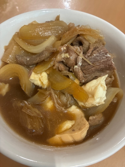 【定番】フライパンでササッと♪肉豆腐
