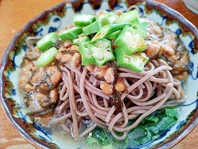 納豆おろし蕎麦