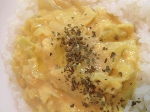 ルクエで簡単!しょうがヨーグルト大根カレー♪★★☆