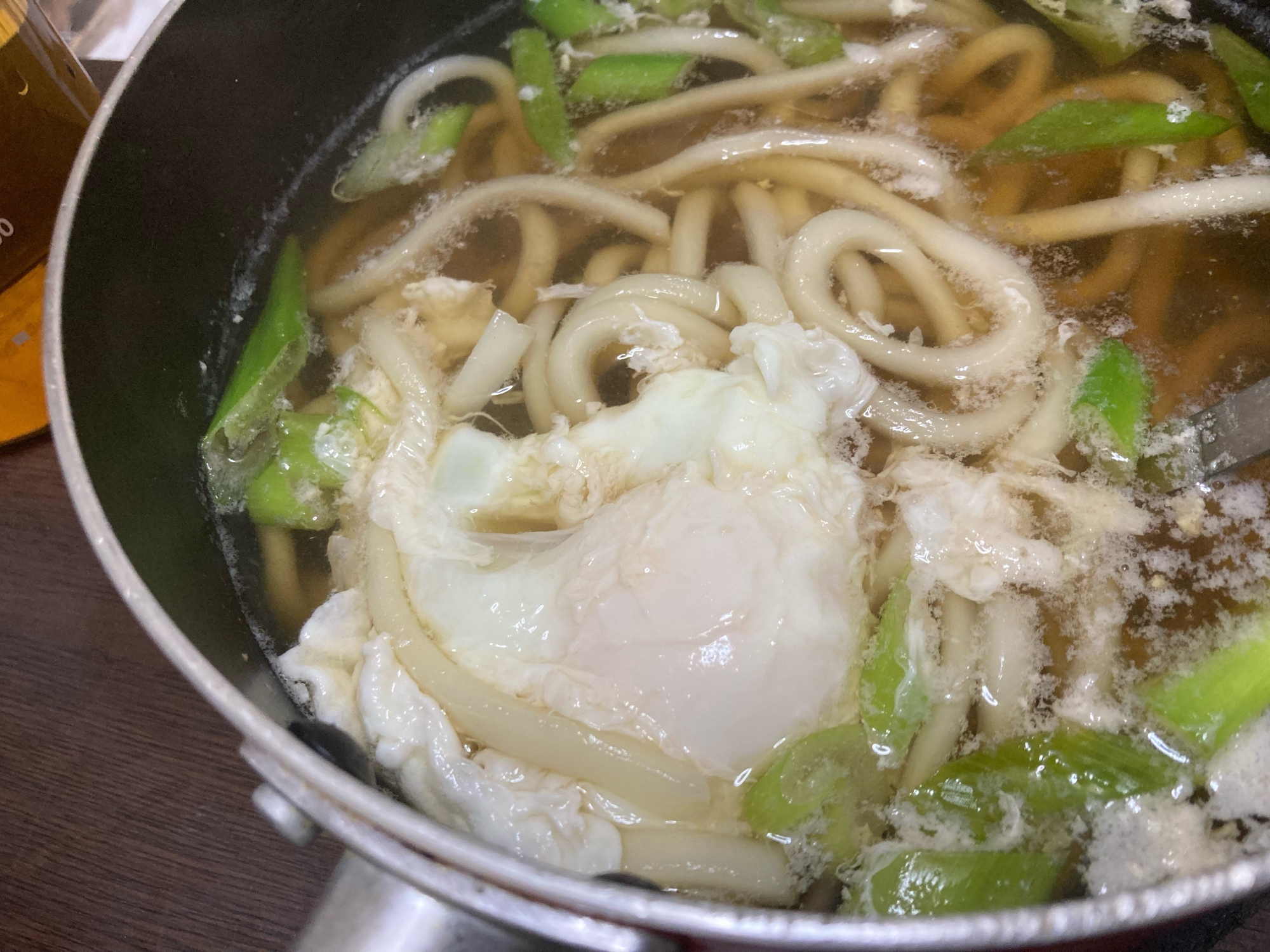 半熟卵うどん