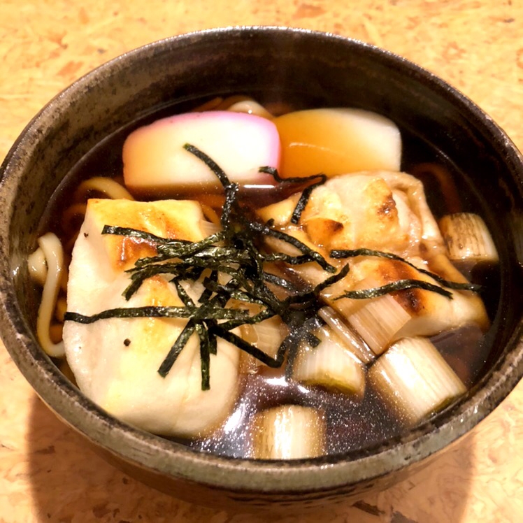 焼きもちが香ばしい♪ 力うどん