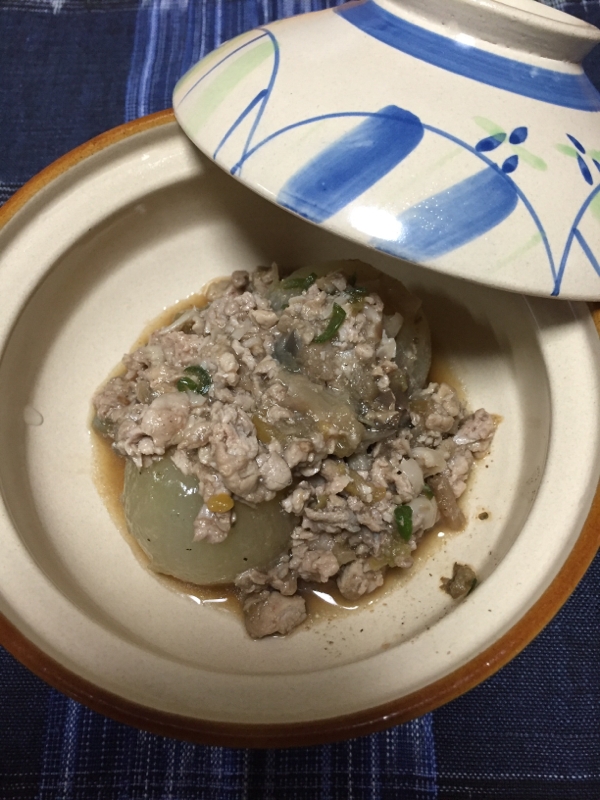 蒸し玉ねぎのあんかけ