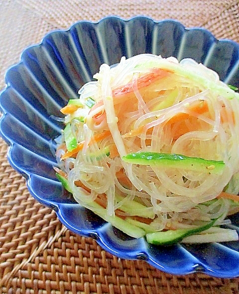 めんつゆで簡単！春雨サラダ