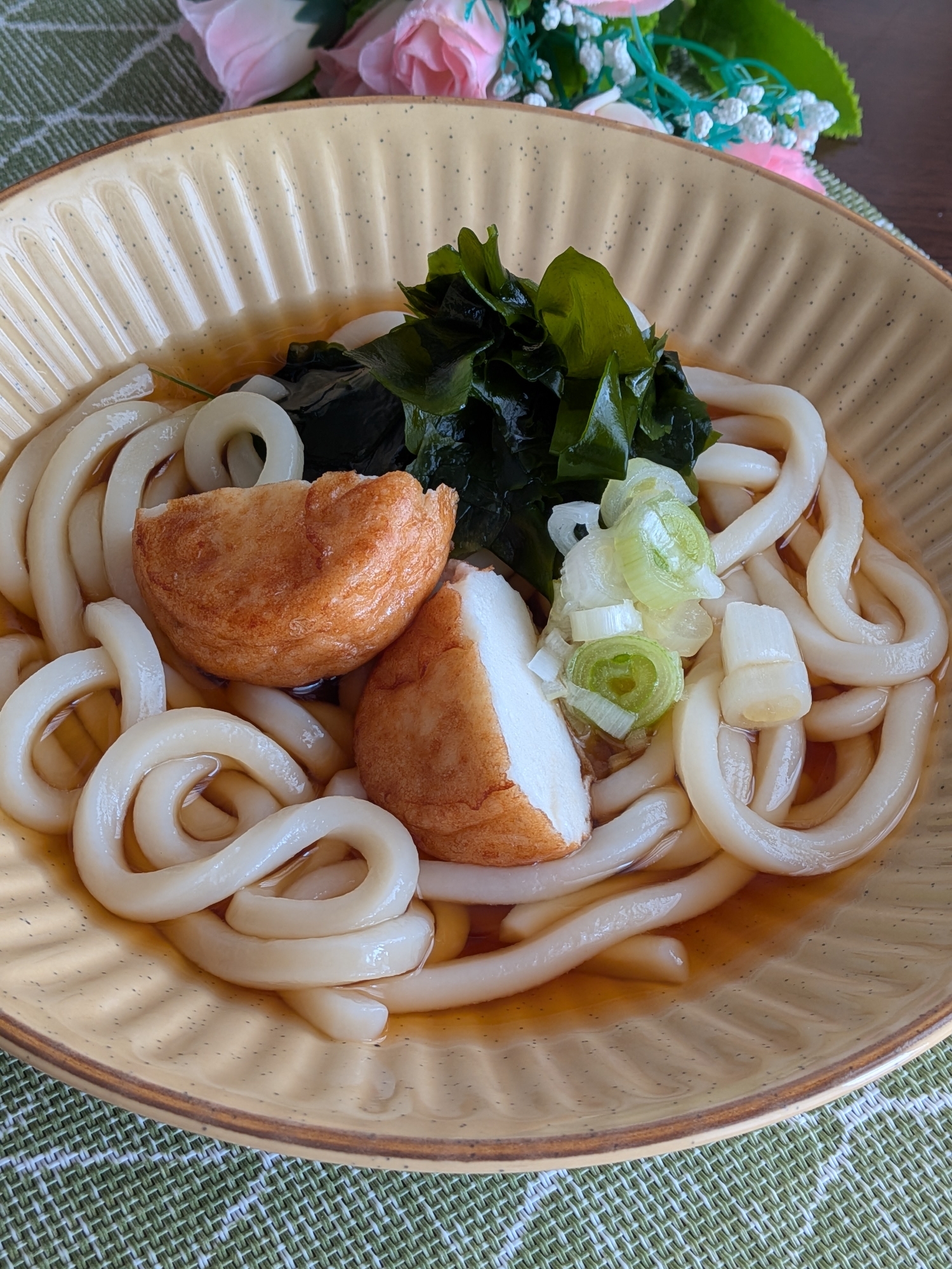 〜さつま揚げとわかめのだし香るうどん〜