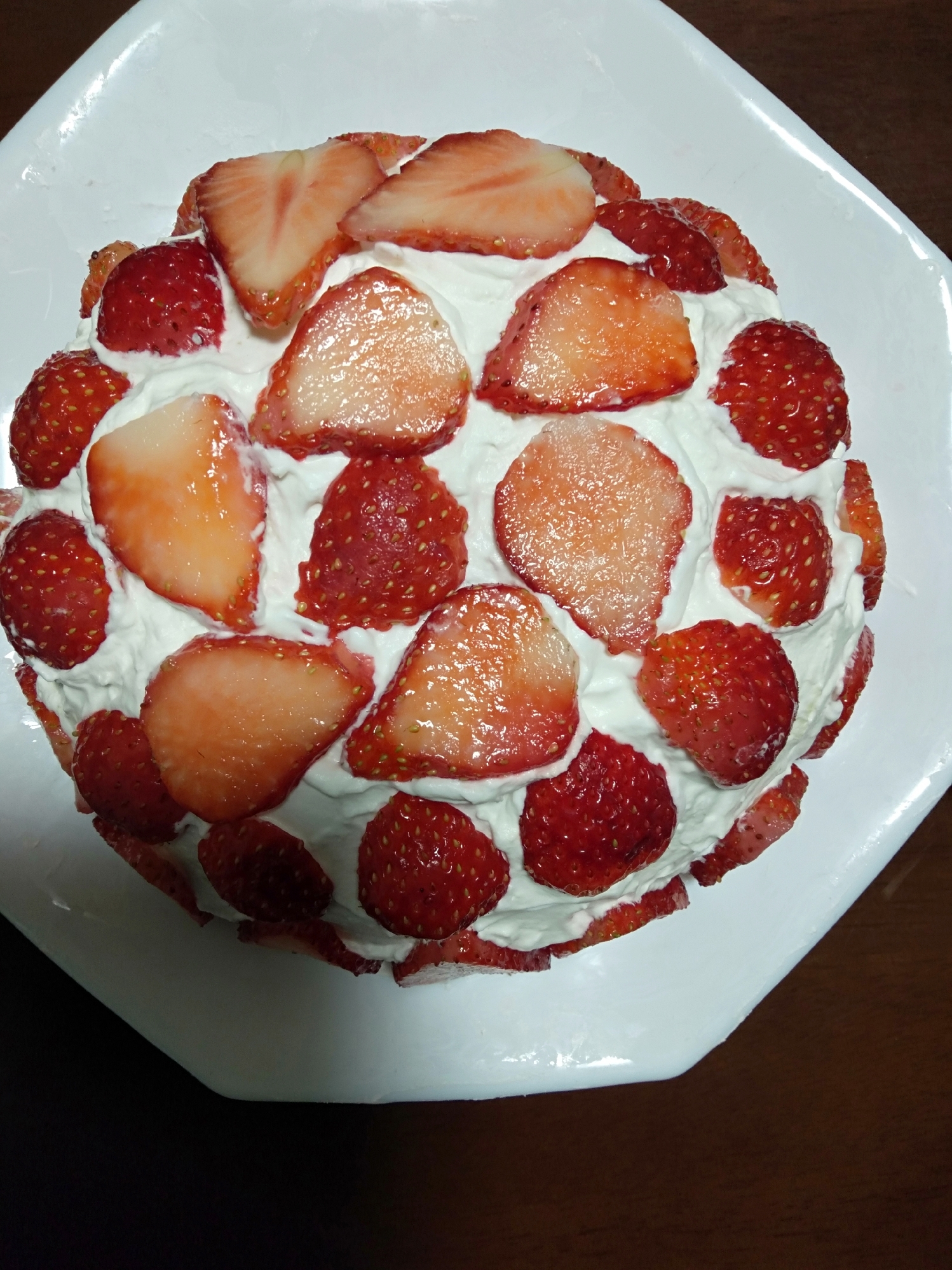 カステラde簡単！イチゴのケーキ