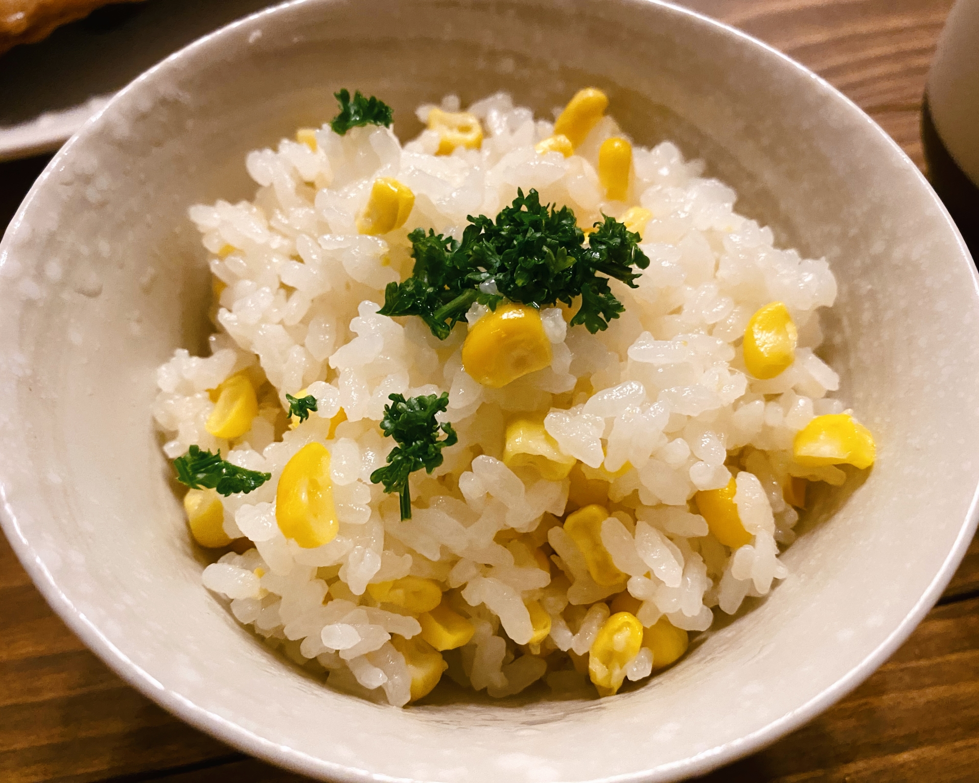 。。とうもろこしご飯 。。