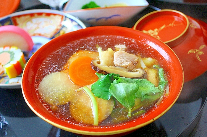 煮干し出汁の雑煮