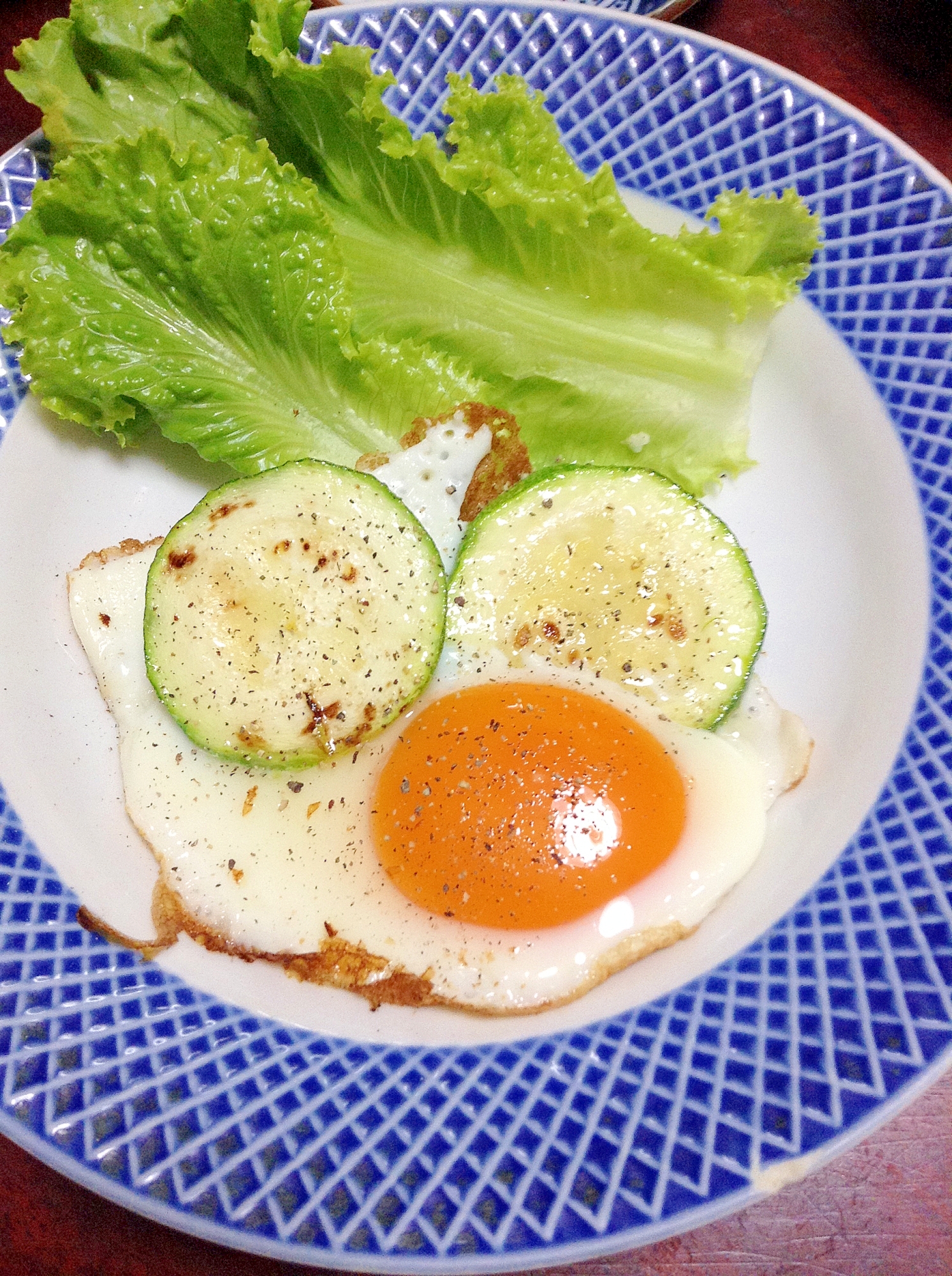 ズッキーニ☆エッグ【なんでも目玉焼きシリーズ】