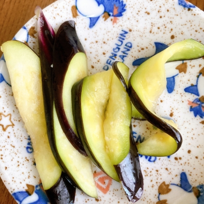 浅漬けの素不要！　昆布茶でうまうま茄子の浅漬け