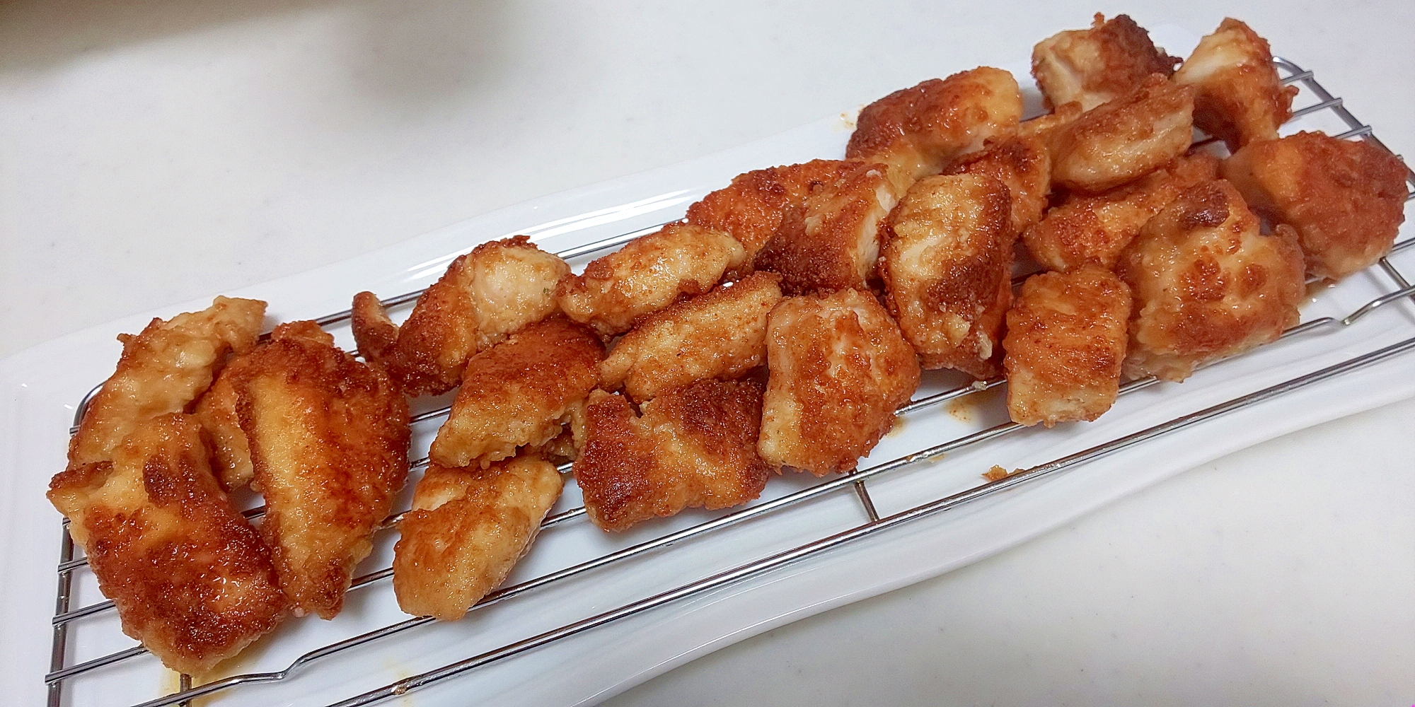 糖質制限用 むね肉のからあげ風 レシピ 作り方 By Aoi 楽天レシピ